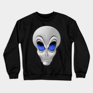 Alien Head Starry Eyes Crewneck Sweatshirt